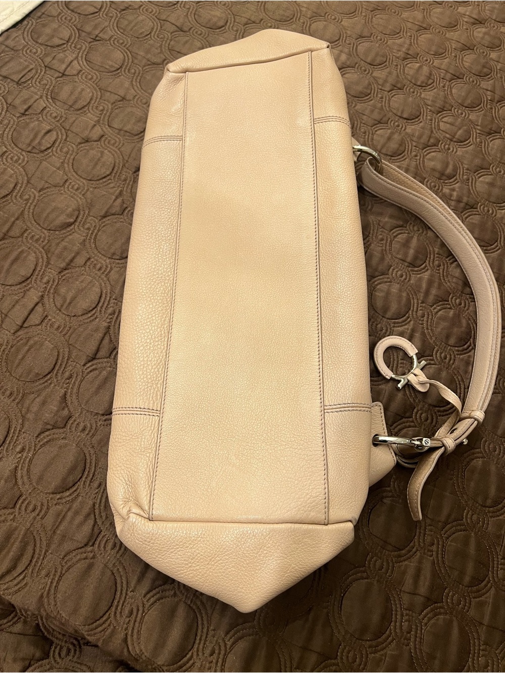 Salvatore Ferragamo Pebbled Leather Pink Bag - Picture 4 of 13